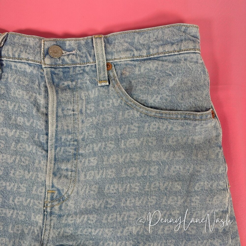 Levi's 501 High Rise Repeat Tango Jean Shorts Size 29 - Picture 5 of 12